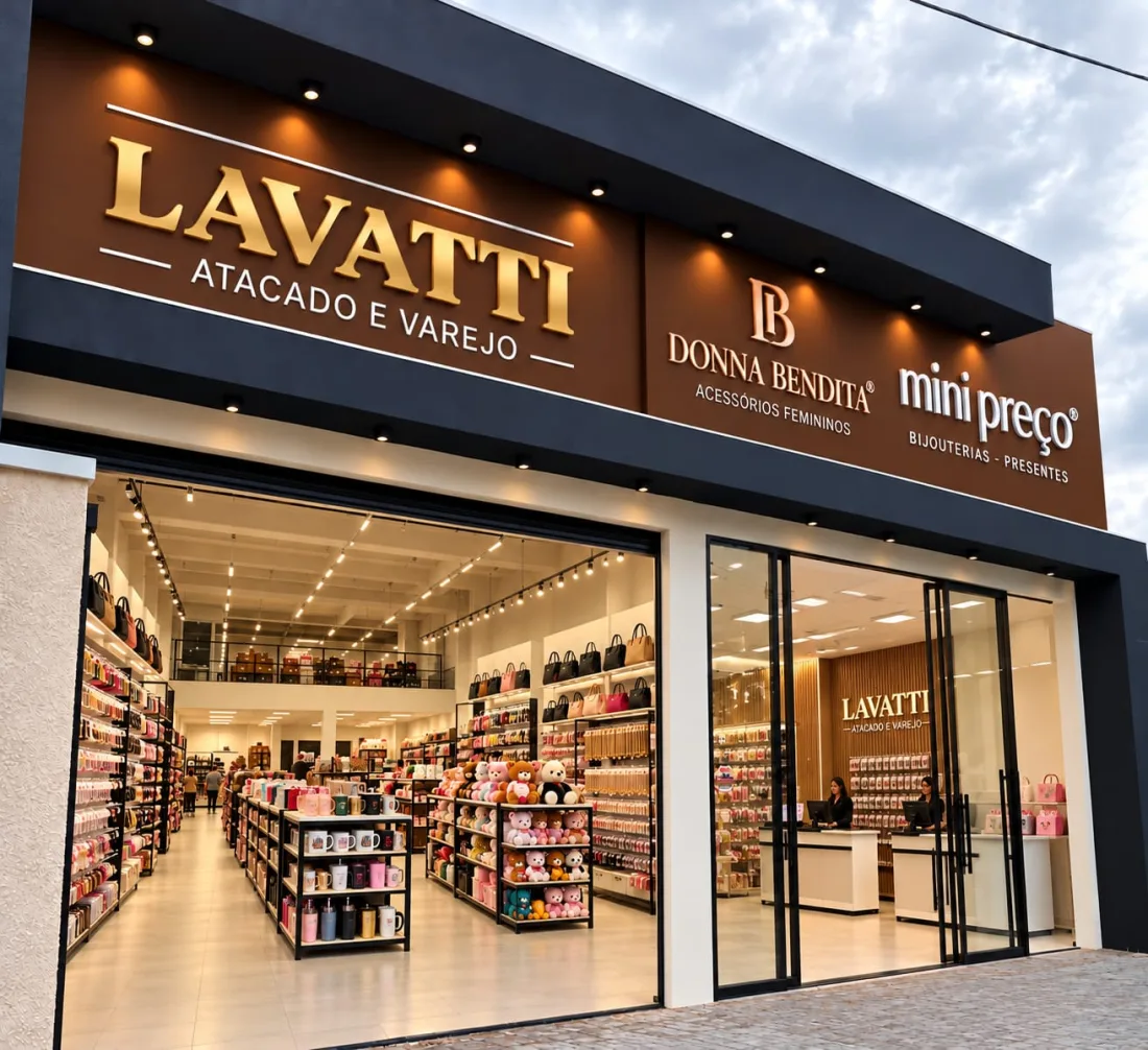 Fachada da Lavatti Atacado e Varejo